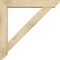 Ekena Millwork Traditional Slat Rough Sawn Bracket w/ Offset Brace, Douglas Fir, 6"W x 34"D x 34"H BKT0604X34X34TRA06RDF - alternate 3